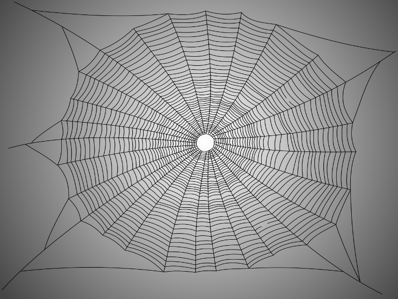 SVG image of a spider web